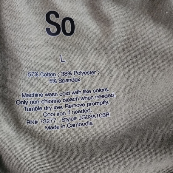 SO Camo Leggings Size Large - Picture 3 of 3